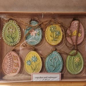 Cupcakes & Cashmere Easter Garland, 6 Ft, Egg Shape, Pastel Flowers